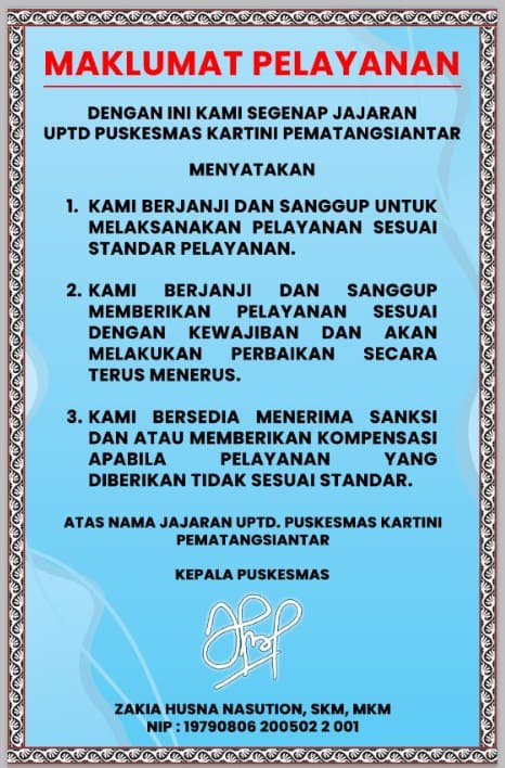 MAKLUMAT PELAYANAN